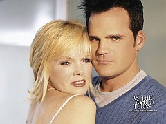 Maura West (Carly) and Michael Park (Jack) of As the World Turns